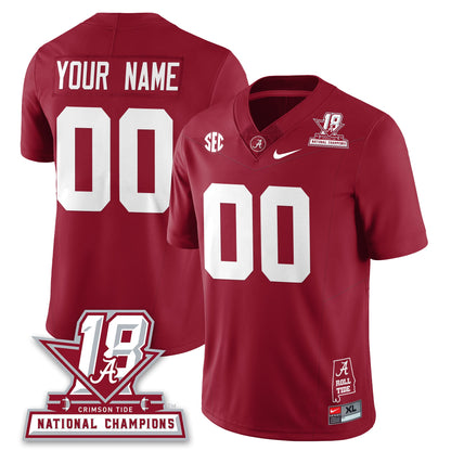 BAMA 18x-Time National Champions Vapor Limited Jersey - All Stitched
