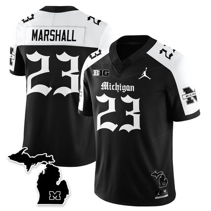 MICH Gothic Vapor Limited Football Jersey - All Stitched