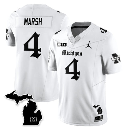 MICH Gothic Vapor Limited Football Jersey - All Stitched