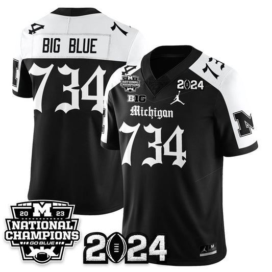 MICH Gothic 2023 National Champions Vapor Limited Football Jersey - Stitched