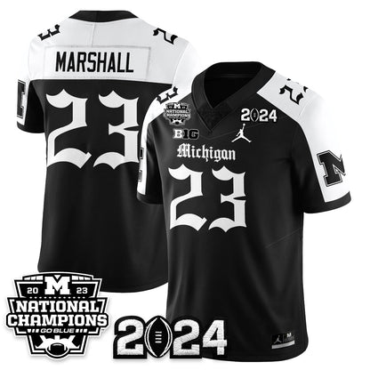 MICH Gothic 2023 National Champions Vapor Limited Football Jersey - All Stitched