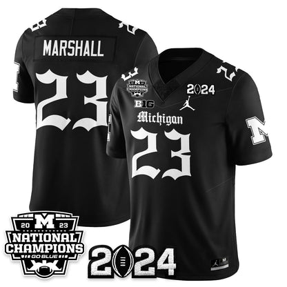 MICH Gothic 2023 National Champions Vapor Limited Football Jersey - All Stitched