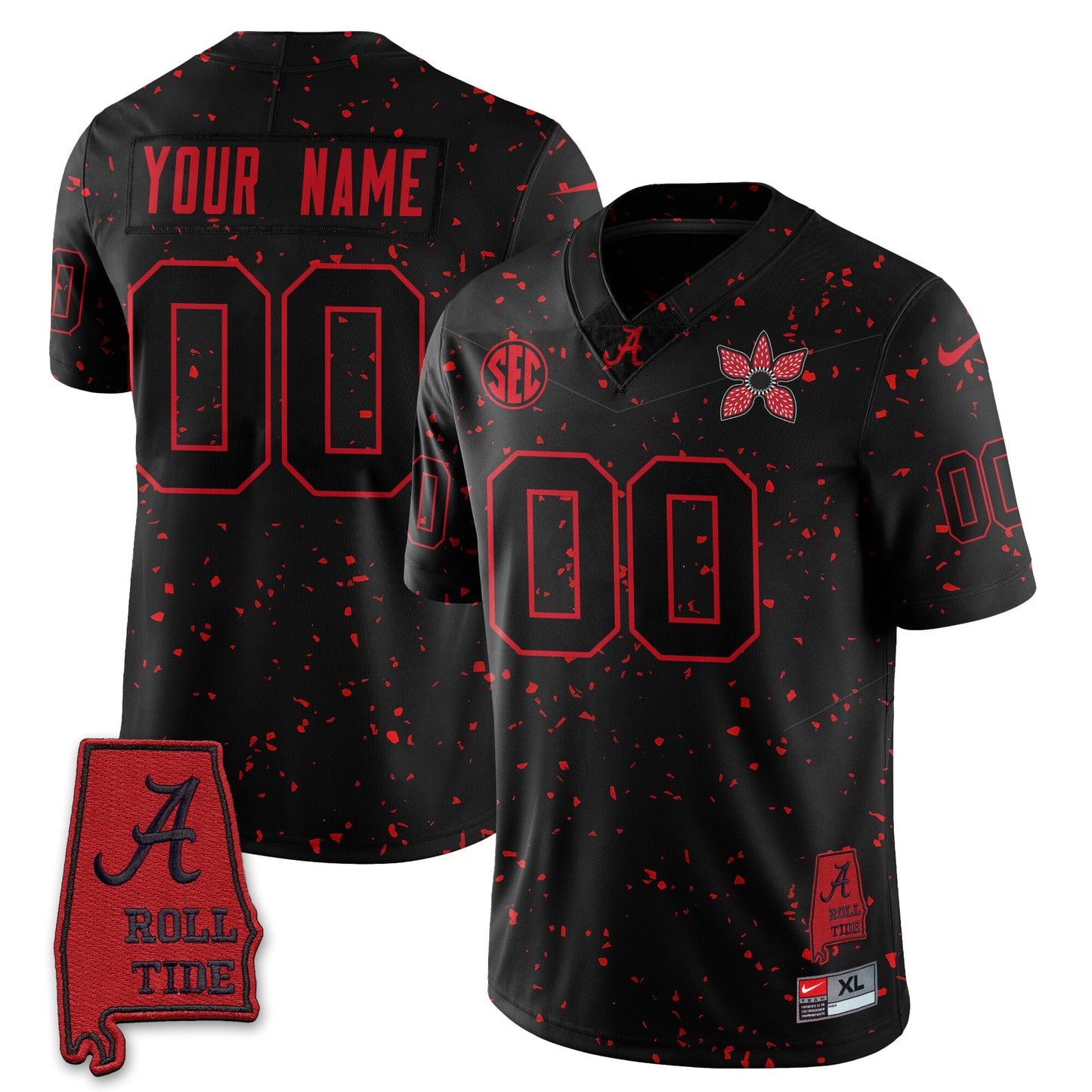 Custom BAMA 'Stranger Things Edition' Vapor Limited Jersey - All Stitched