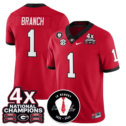 UGA 4x-Time National Champions Vapor Limited Jersey - All Stitched