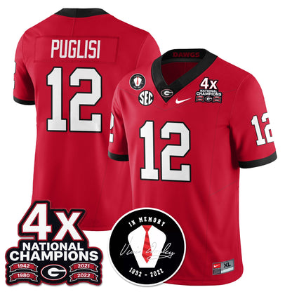 UGA 4x-Time National Champions Vapor Limited Jersey - All Stitched