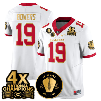 UGA 4x-Time National Champions Vapor Limited Jersey - All Stitched