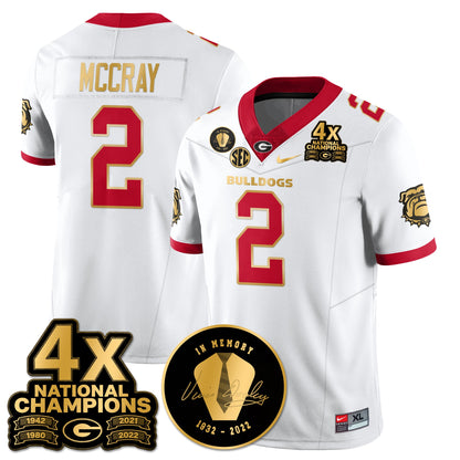 UGA 4x-Time National Champions Vapor Limited Jersey - All Stitched
