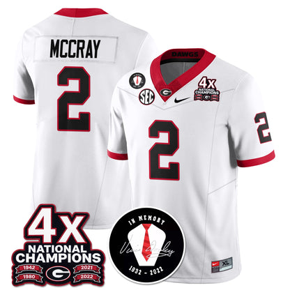 UGA 4x-Time National Champions Vapor Limited Jersey - All Stitched