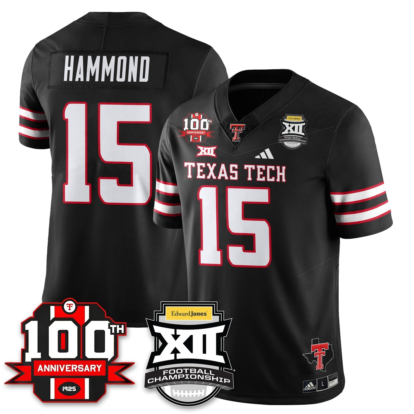 Texas Tech Red Raiders Vapor Limited Jersey - Edward Jones Champions - All Stitched