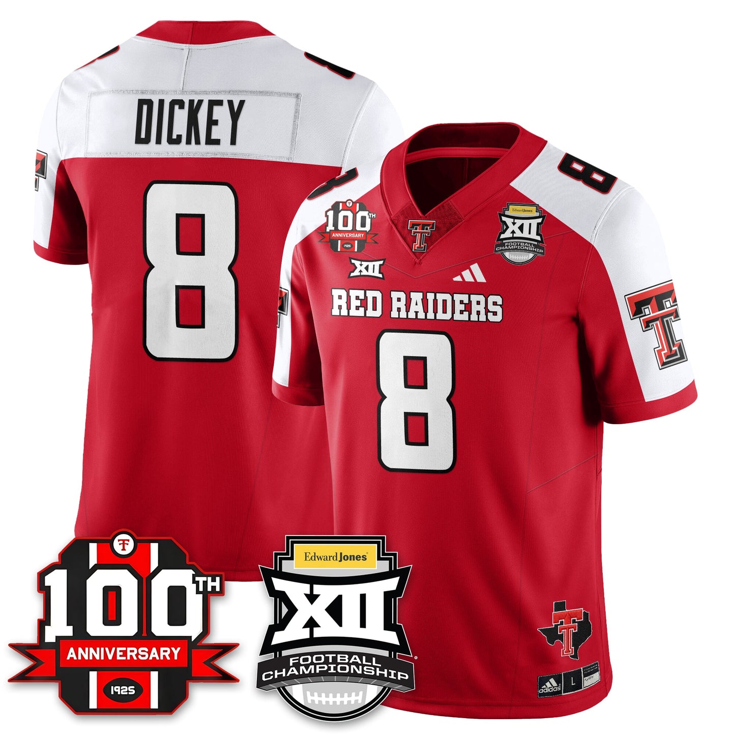 Texas Tech Red Raiders Vapor Limited Jersey - Edward Jones Champions - All Stitched