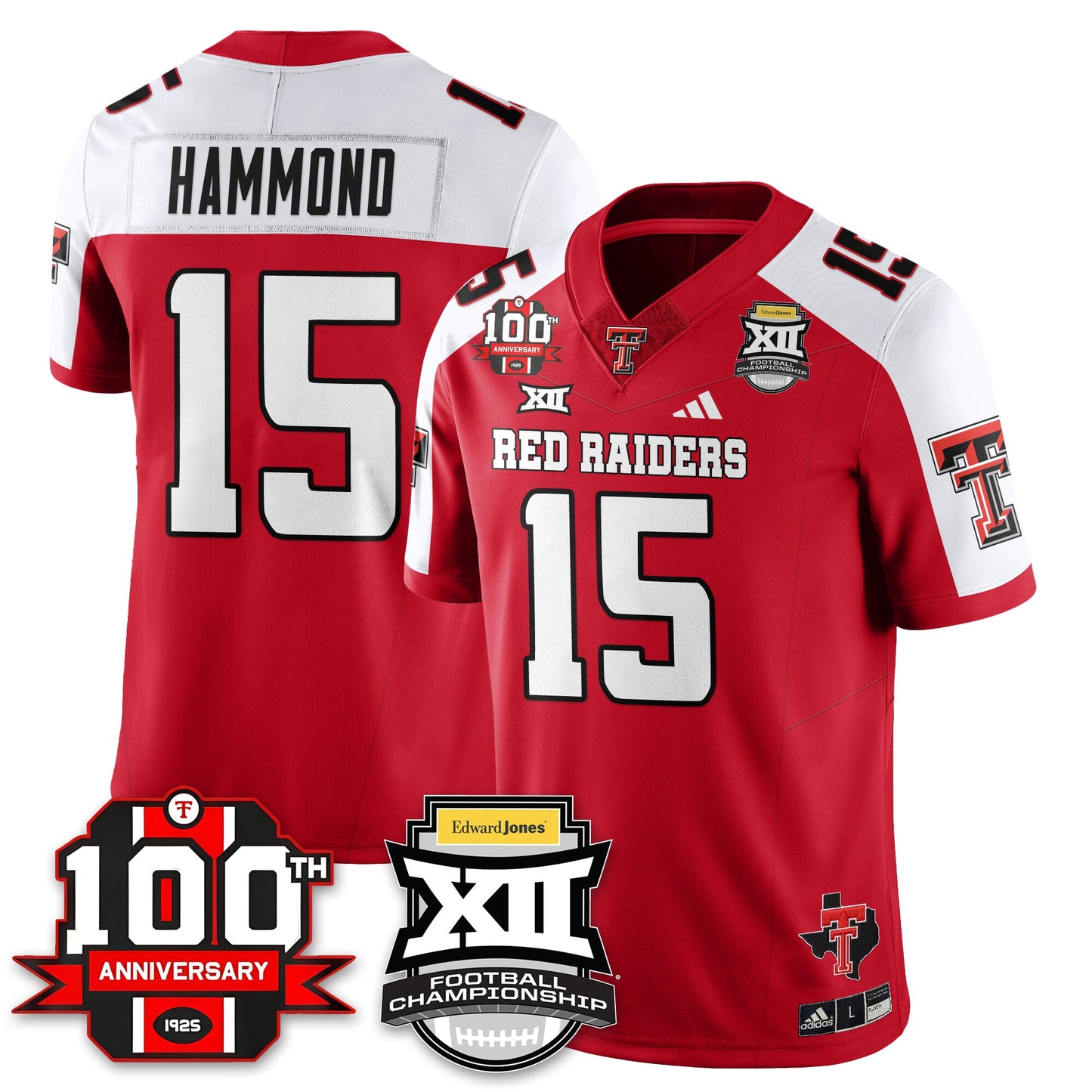 Texas Tech Red Raiders Vapor Limited Jersey - Edward Jones Champions - All Stitched