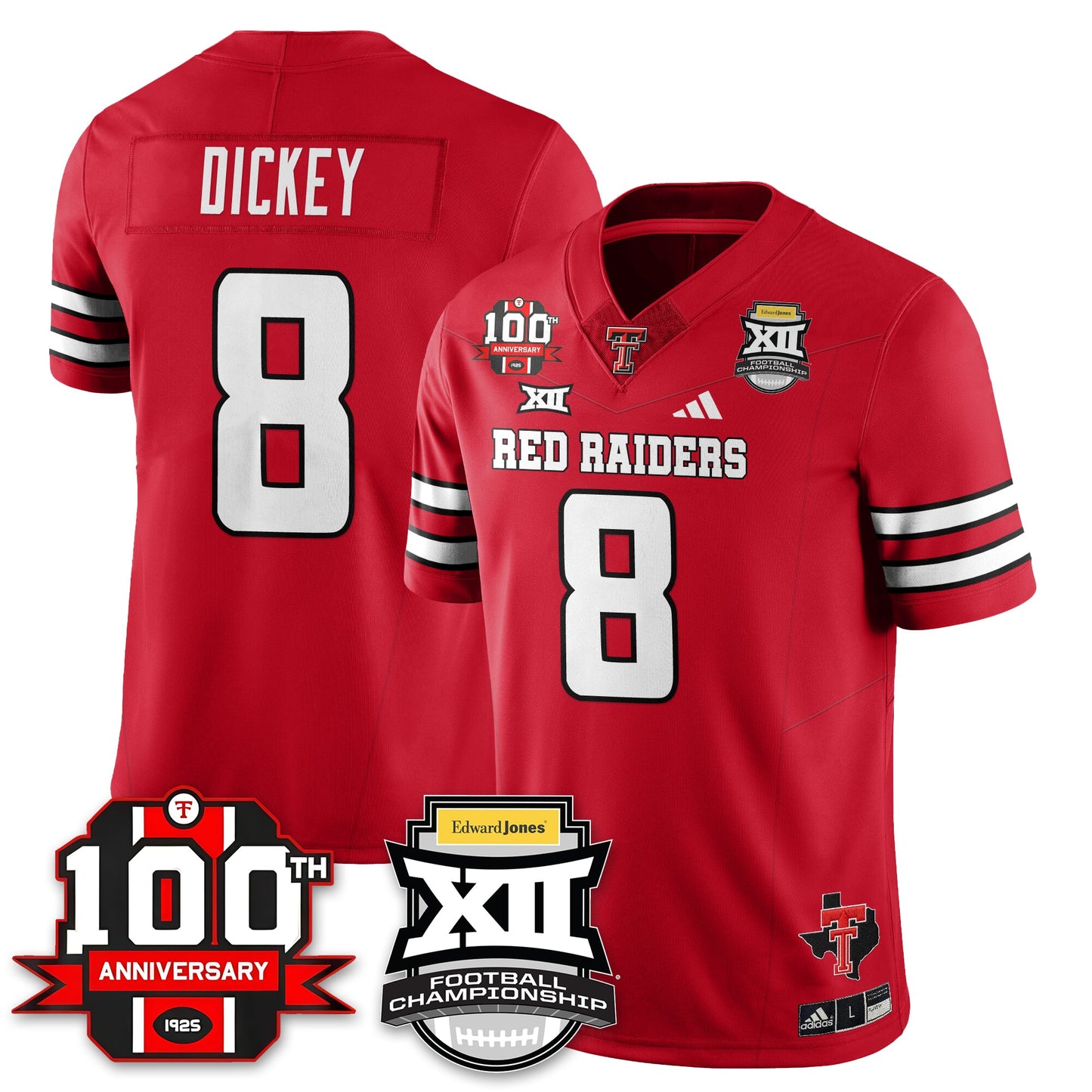 Texas Tech Red Raiders Vapor Limited Jersey - Edward Jones Champions - All Stitched