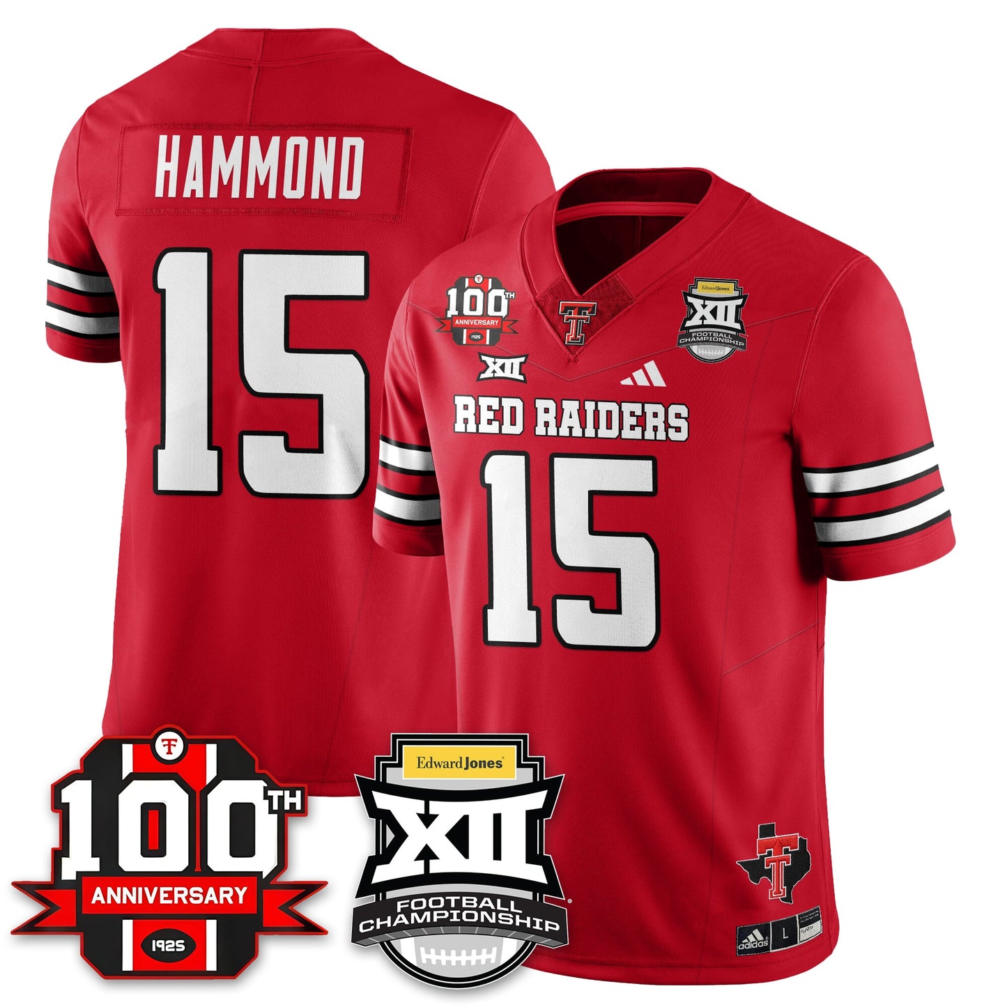 Texas Tech Red Raiders Vapor Limited Jersey - Edward Jones Champions - All Stitched