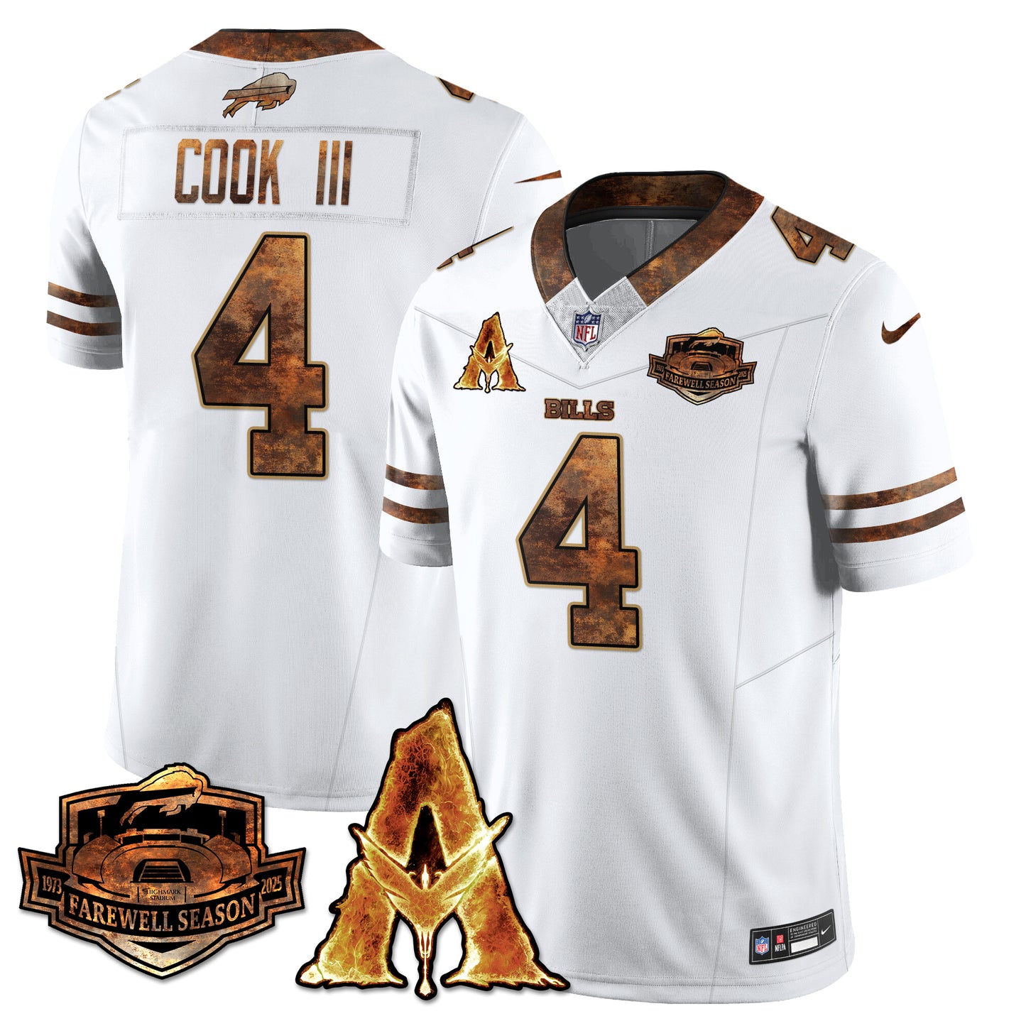 BUF x Avatar 3 Fire and Ash Jersey V2 - Stitched