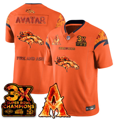 DEN x Avatar 3 Fire and Ash Jersey - All Stitched