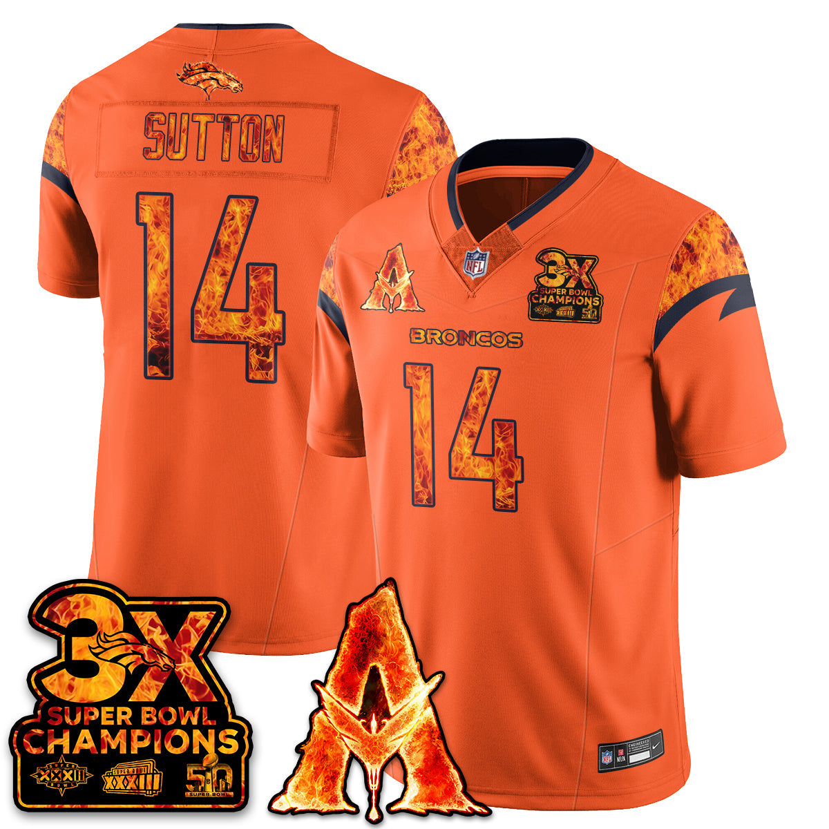 DEN x Avatar 3 Fire and Ash Jersey - All Stitched