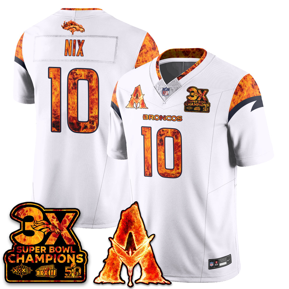 DEN x Avatar 3 Fire and Ash Jersey - All Stitched