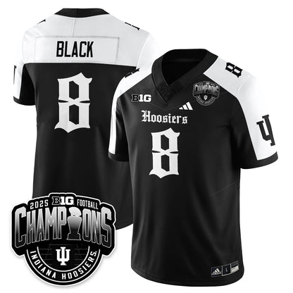 Indiana Hoosiers Gothic Vapor Limited Football Jersey - Big 10 Champions - All Stitched