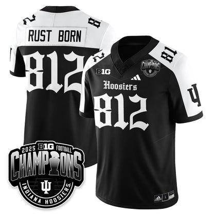 Indiana Hoosiers Gothic Vapor Limited Football Jersey - Big 10 Champions - All Stitched