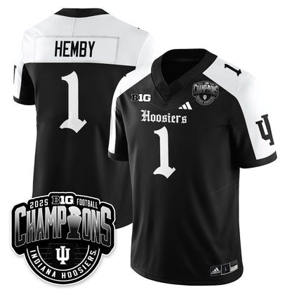 Indiana Hoosiers Gothic Vapor Limited Football Jersey - Big 10 Champions - All Stitched