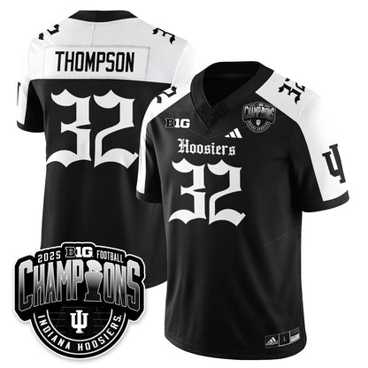 Indiana Hoosiers Gothic Vapor Limited Football Jersey - Big 10 Champions - All Stitched