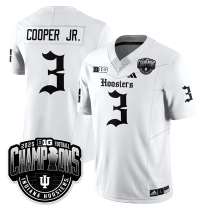 Indiana Hoosiers Gothic Vapor Limited Football Jersey - Big 10 Champions - All Stitched