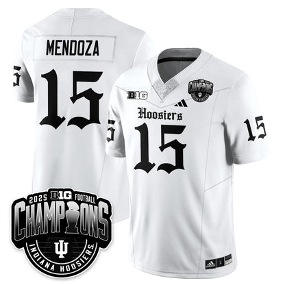 Indiana Hoosiers Gothic Vapor Limited Football Jersey - Big 10 Champions - All Stitched