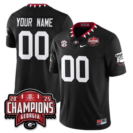 Custom UGA Vapor Limited Jersey - SEC Football Champions - Stitched