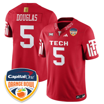 Texas Tech Red Raiders Vapor Limited Football Jersey - Orange Bowl - All Stitched