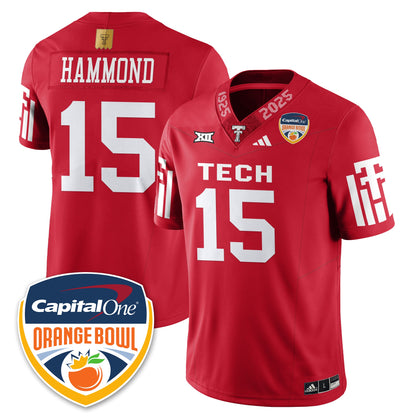 Texas Tech Red Raiders Vapor Limited Football Jersey - Orange Bowl - All Stitched