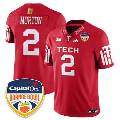 Texas Tech Red Raiders Vapor Limited Football Jersey - Orange Bowl - All Stitched