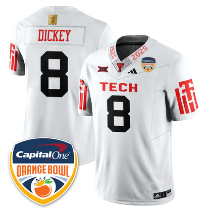 Texas Tech Red Raiders Vapor Limited Football Jersey - Orange Bowl - All Stitched