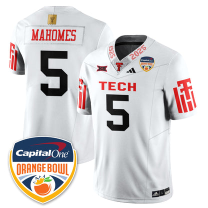 Texas Tech Red Raiders Vapor Limited Football Jersey - Orange Bowl - All Stitched