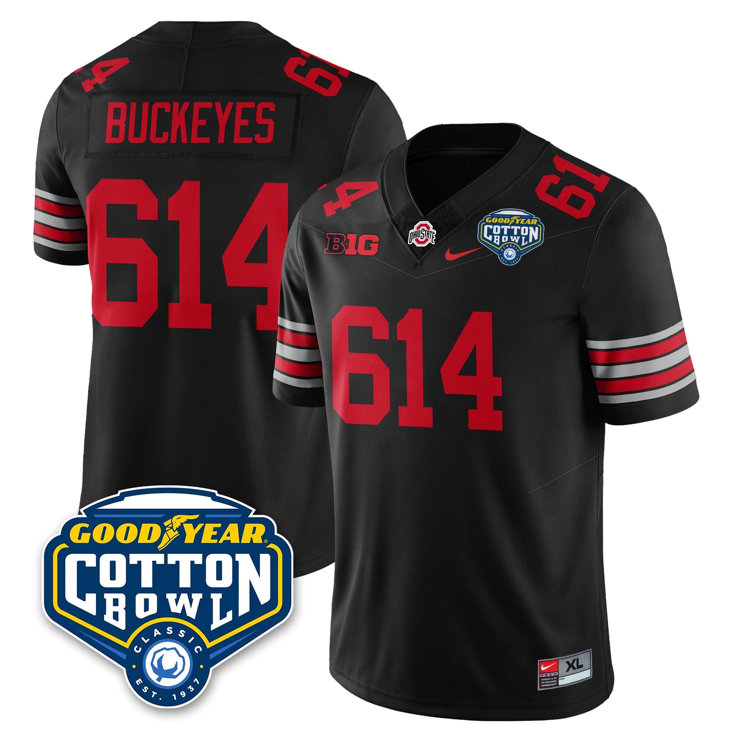 OSU Football Vapor Limited Jersey - Cotton Bowl - All Stitched