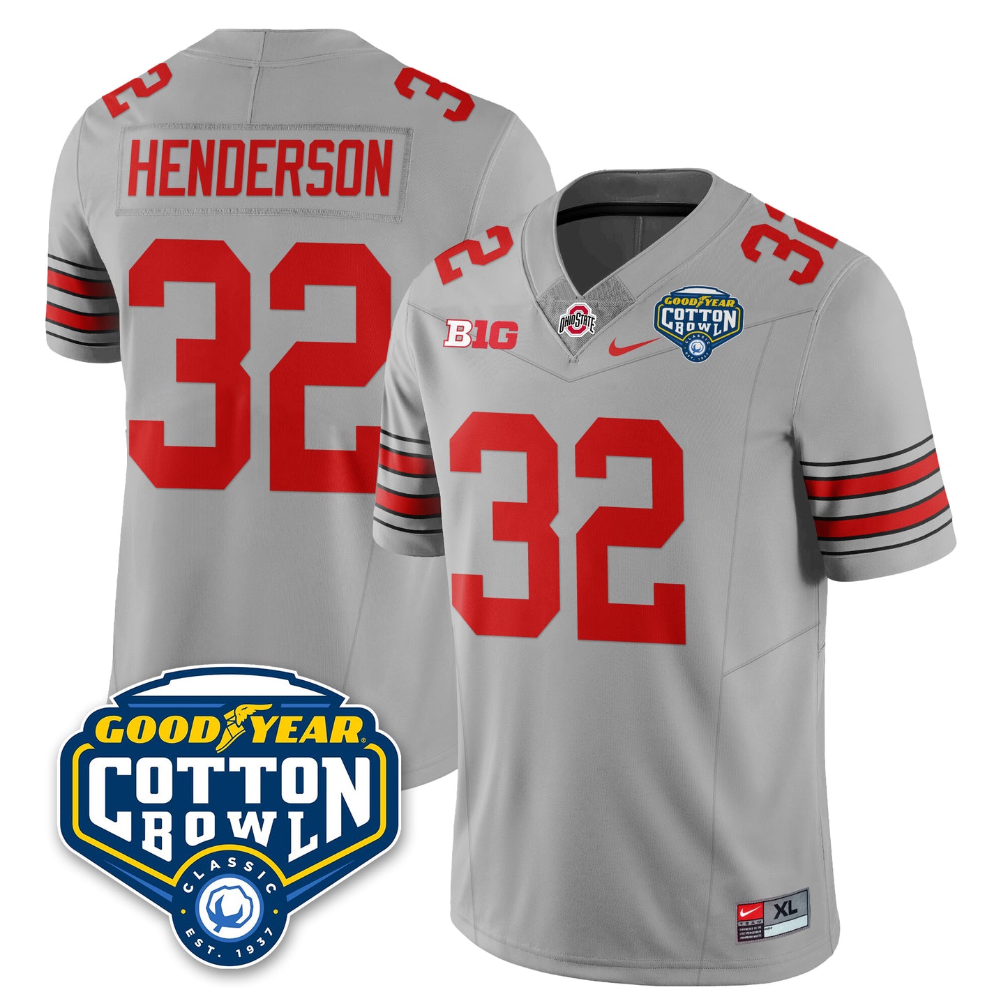OSU Football Vapor Limited Jersey - Cotton Bowl - All Stitched