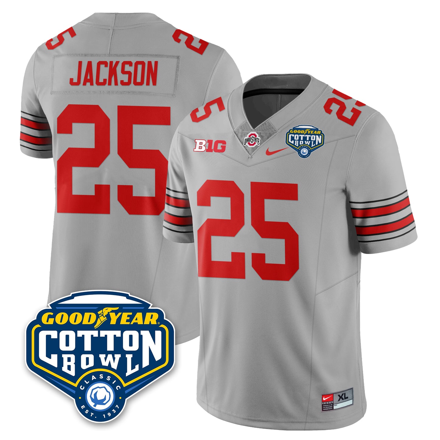 OSU Football Vapor Limited Jersey - Cotton Bowl - All Stitched