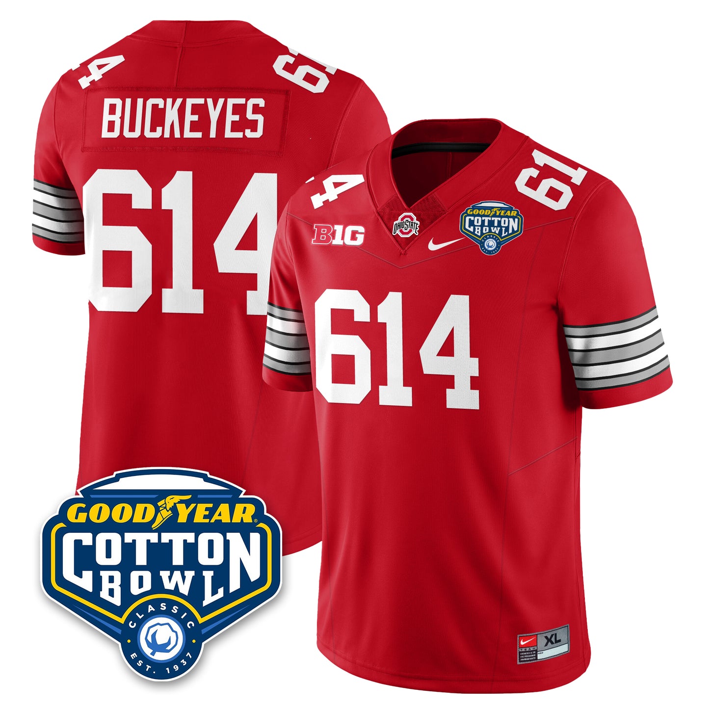 OSU Football Vapor Limited Jersey - Cotton Bowl - All Stitched