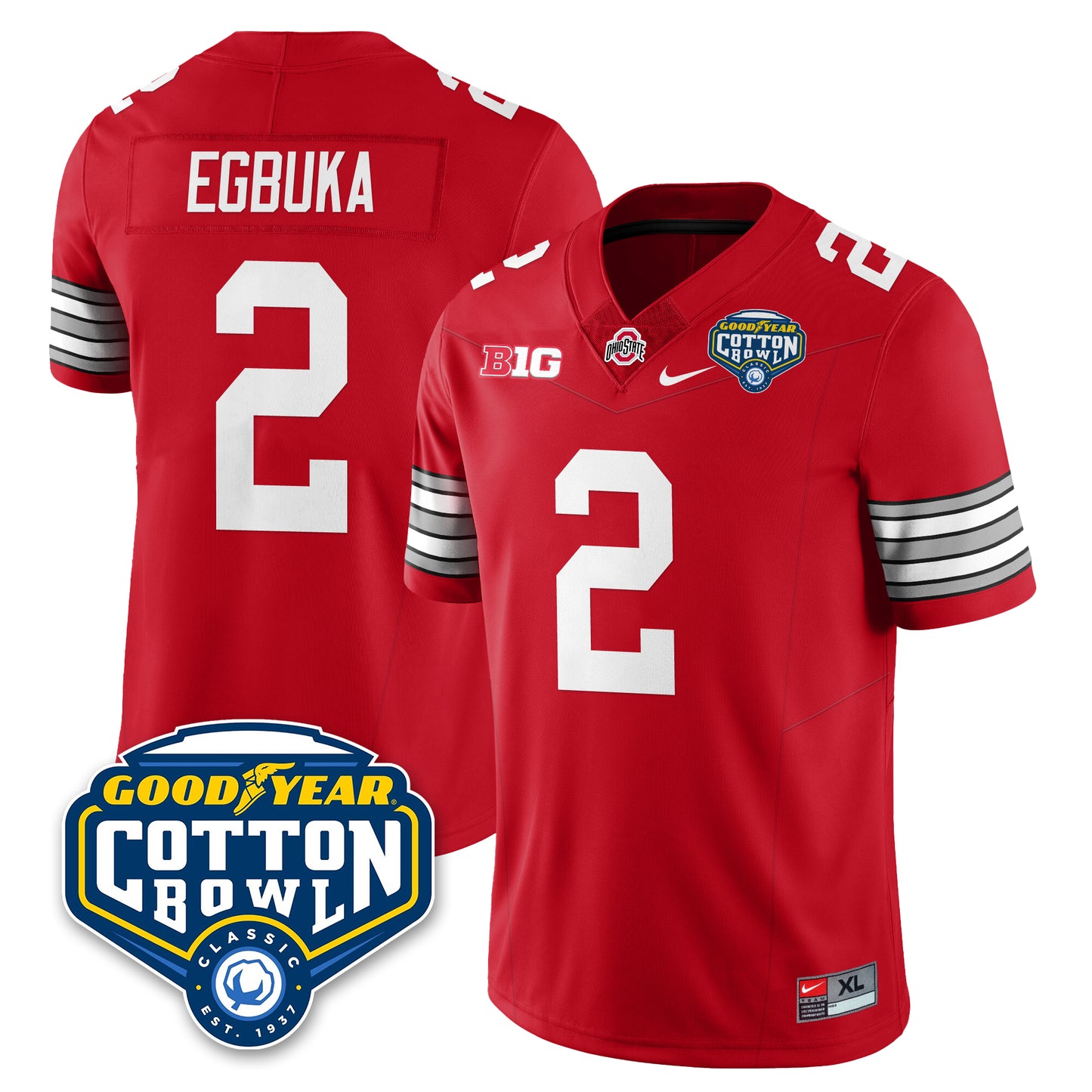 OSU Football Vapor Limited Jersey - Cotton Bowl - All Stitched
