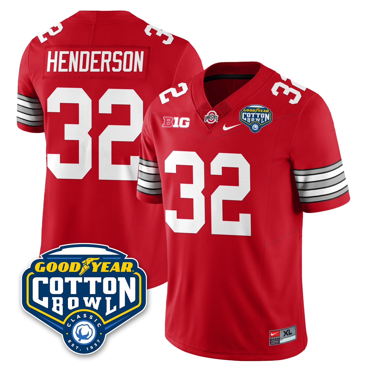 OSU Football Vapor Limited Jersey - Cotton Bowl - All Stitched