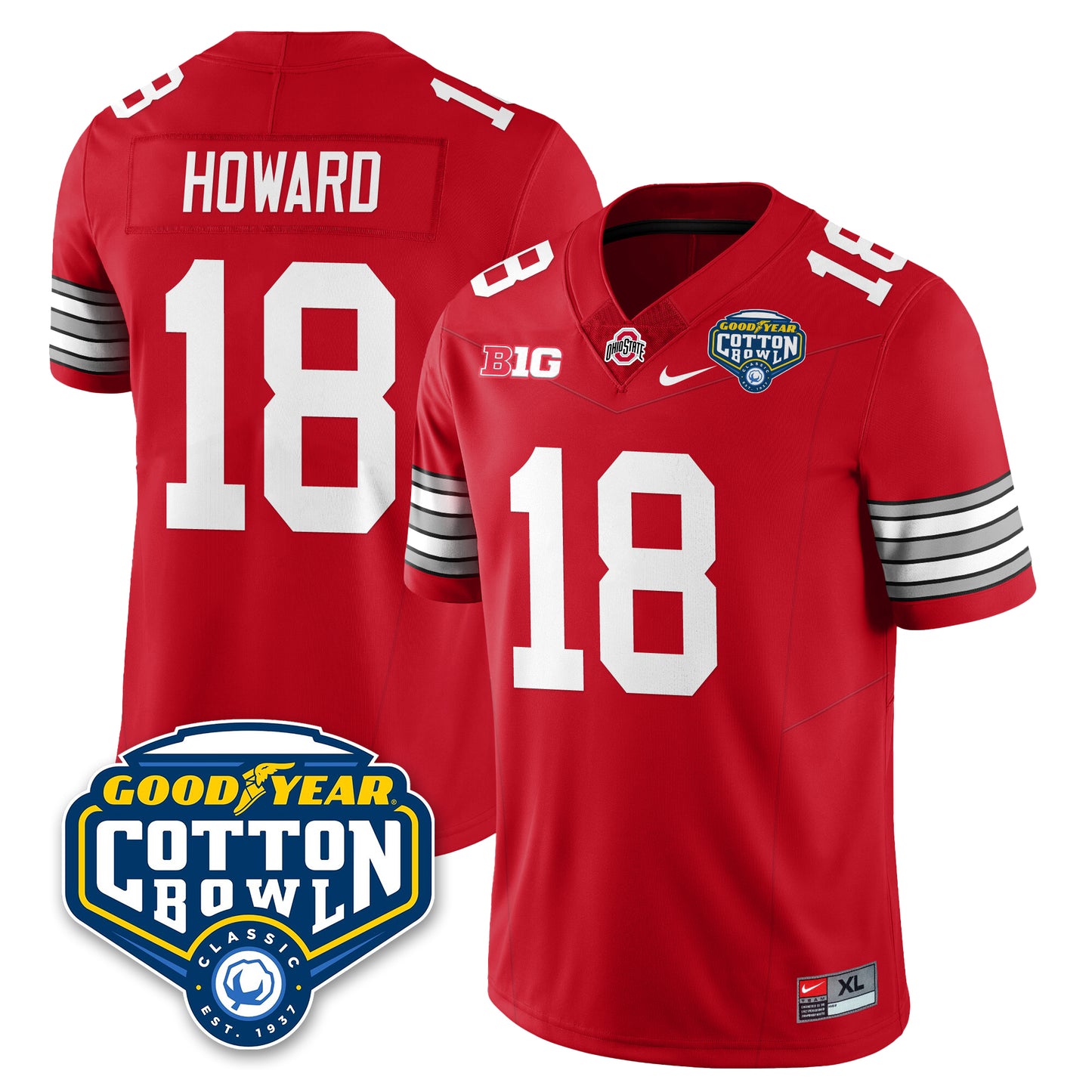 OSU Football Vapor Limited Jersey - Cotton Bowl - All Stitched