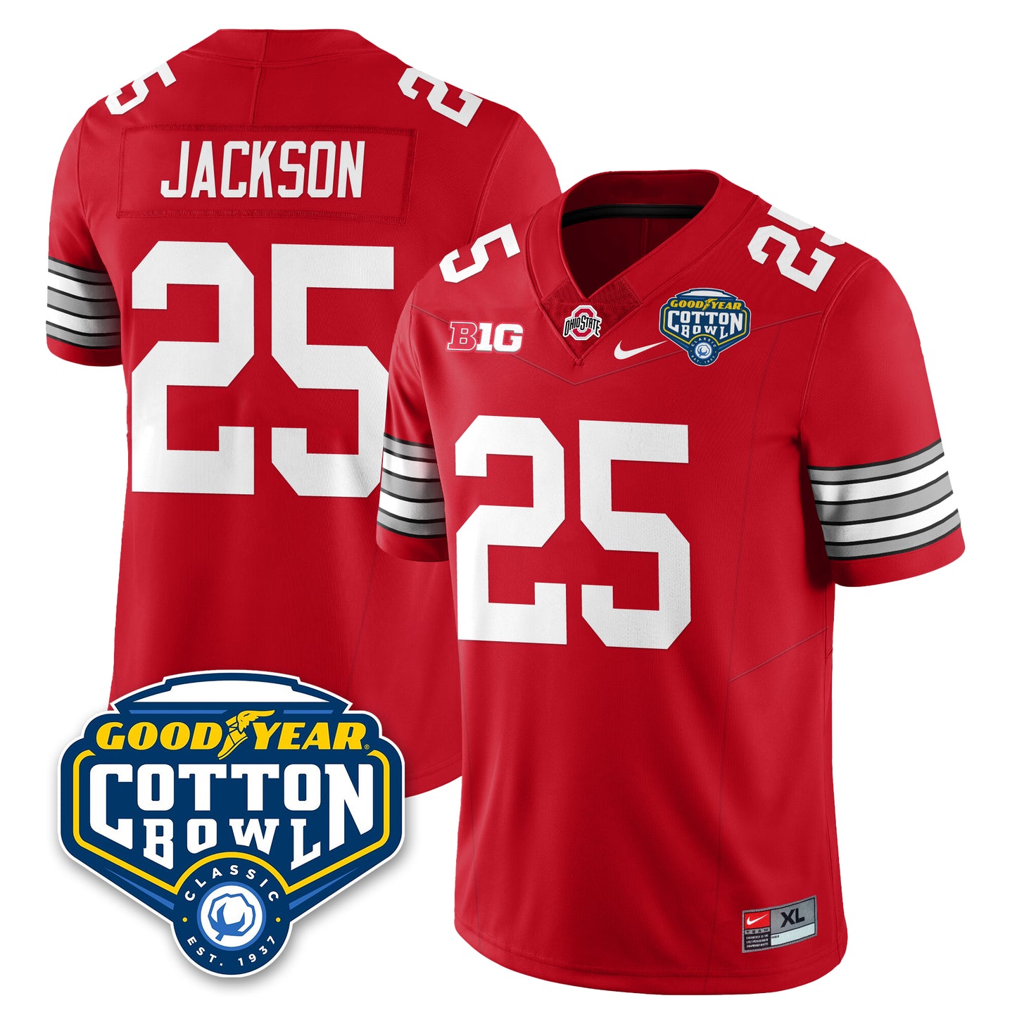 OSU Football Vapor Limited Jersey - Cotton Bowl - All Stitched