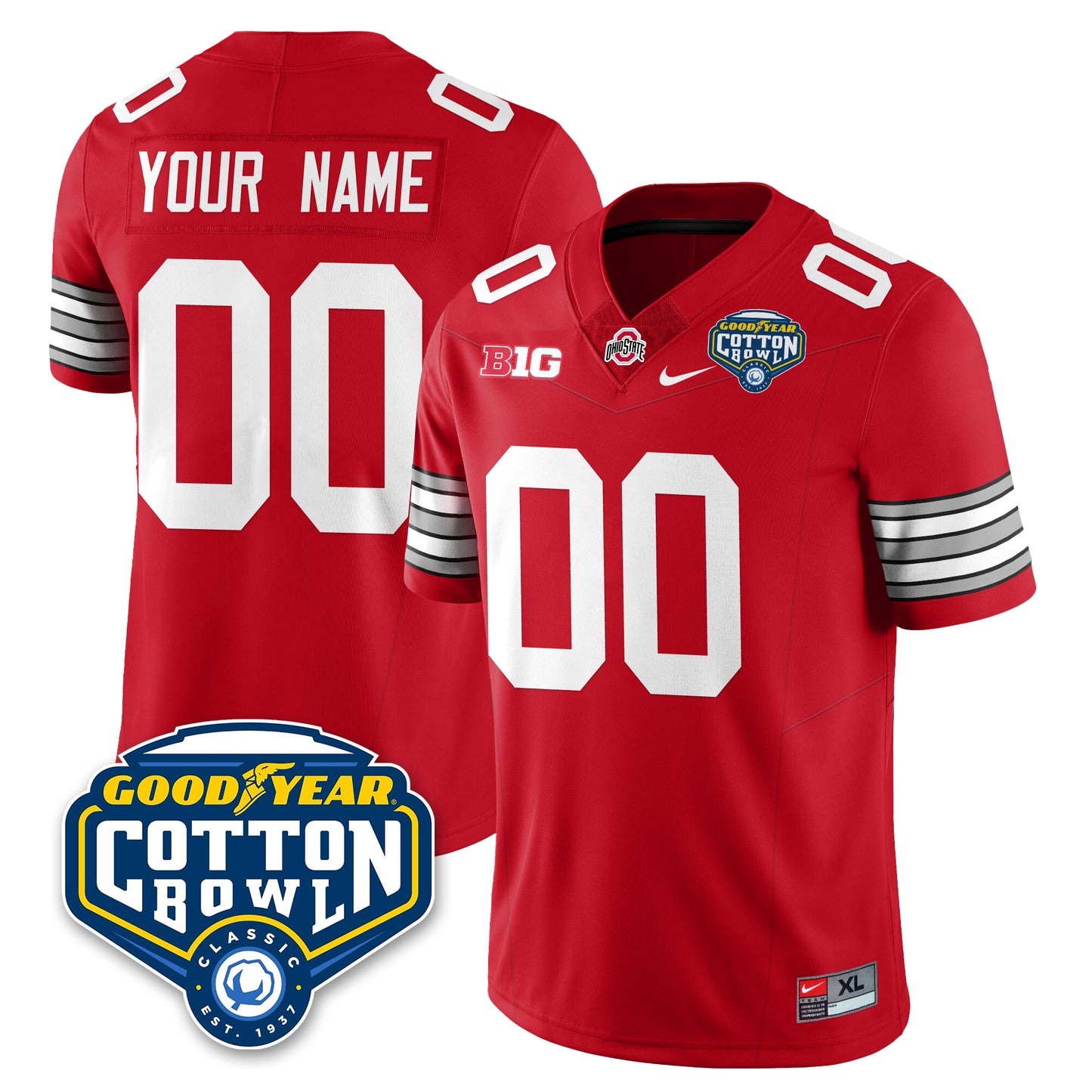 OSU Football Vapor Limited Jersey - Cotton Bowl - All Stitched