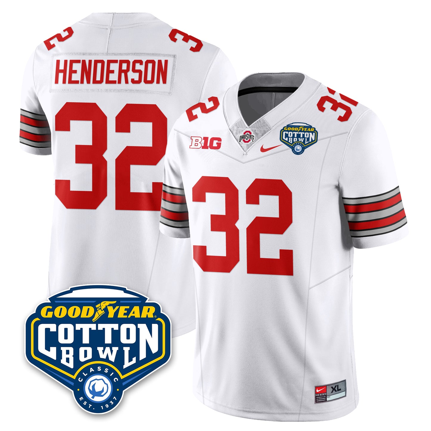 OSU Football Vapor Limited Jersey - Cotton Bowl - All Stitched