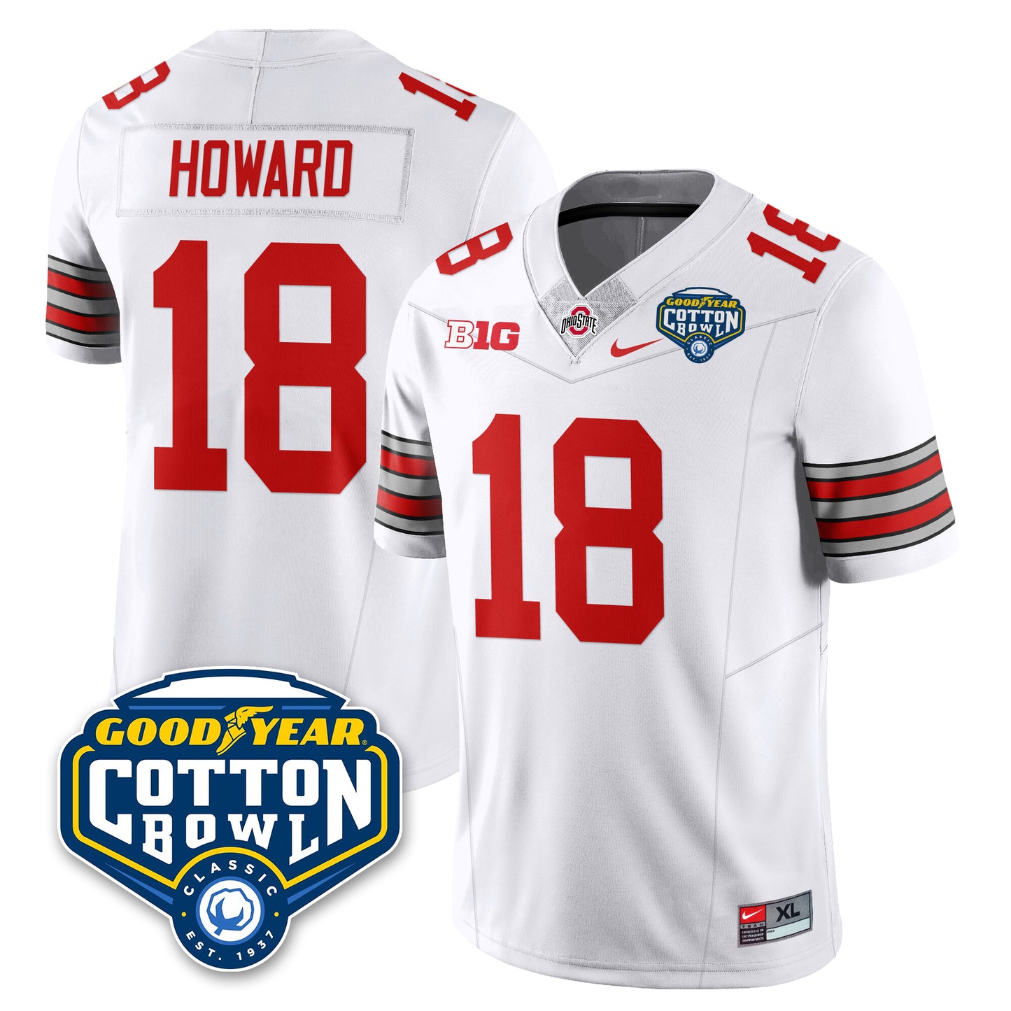 OSU Football Vapor Limited Jersey - Cotton Bowl - All Stitched