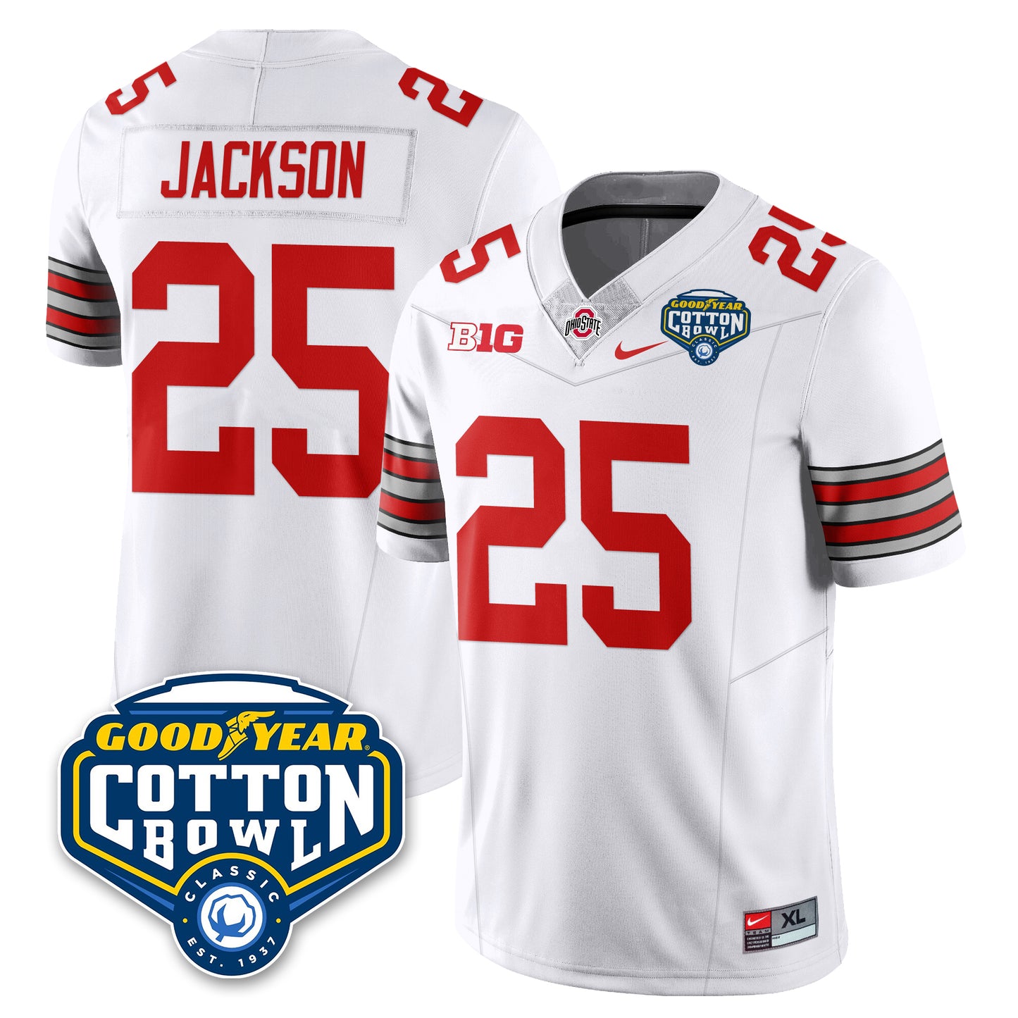 OSU Football Vapor Limited Jersey - Cotton Bowl - All Stitched