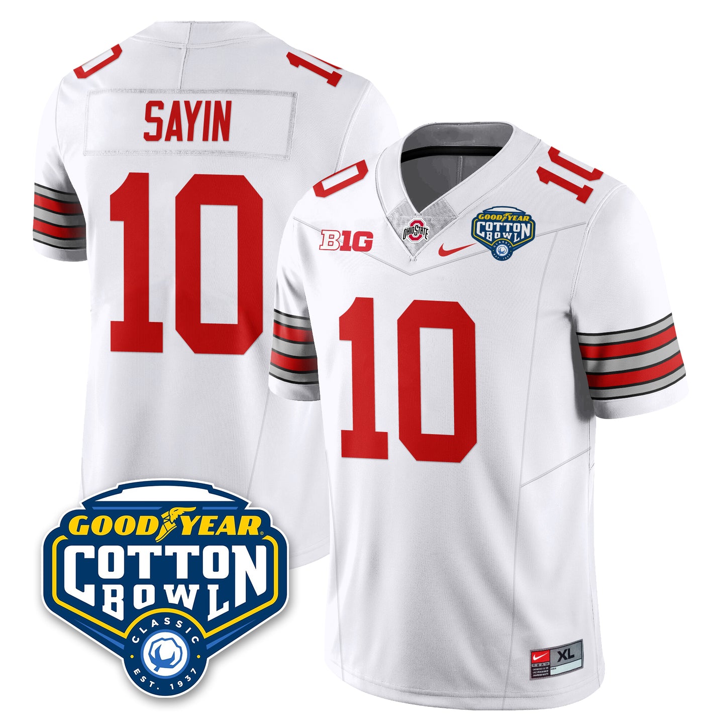 OSU Football Vapor Limited Jersey - Cotton Bowl - All Stitched