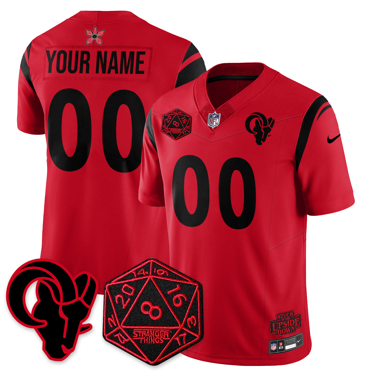 LAR Stranger Things Vapor Limited Jersey V2 - All Stitched