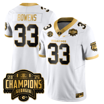 UGA Vapor Limited Gold Jersey - SEC Football Champions - All Stitched