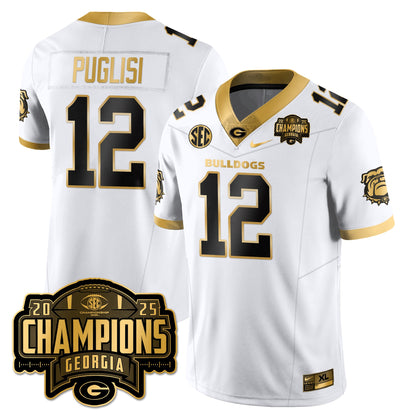 UGA Vapor Limited Gold Jersey - SEC Football Champions - All Stitched