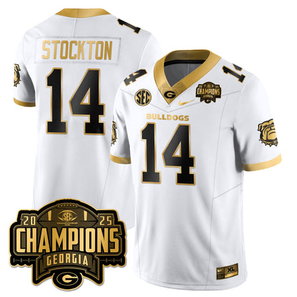 UGA Vapor Limited Gold Jersey - SEC Football Champions - All Stitched